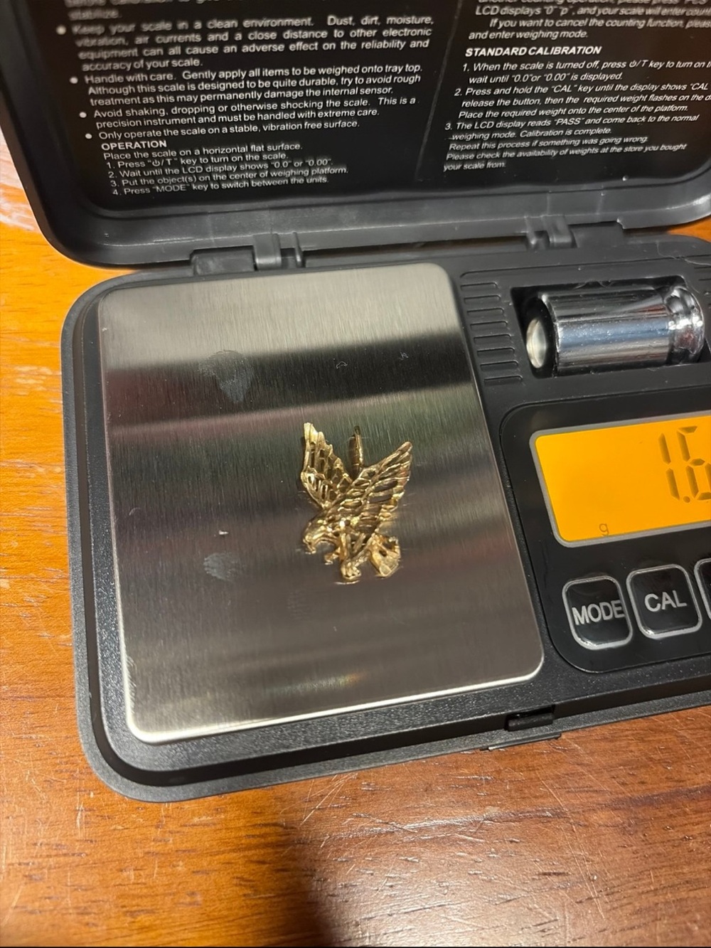 Gold Eagle Charm 14k